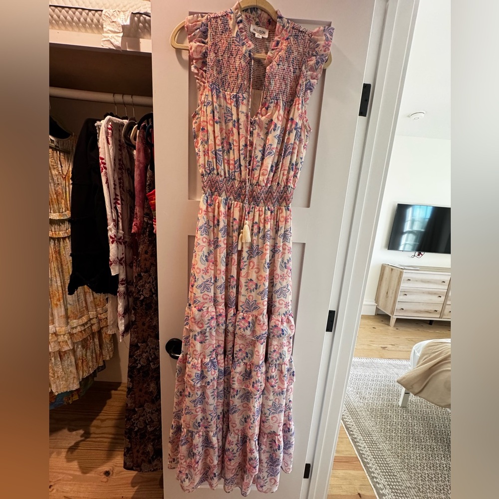 Allison Clothing Pink Hazel Sundress Wedding Guest